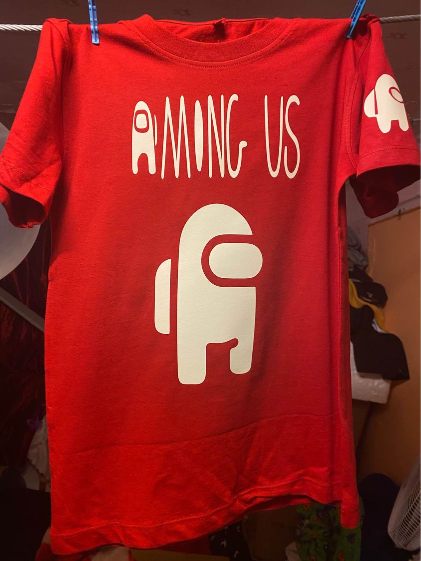 AMONG US GLOW IN DARK T SHIRT