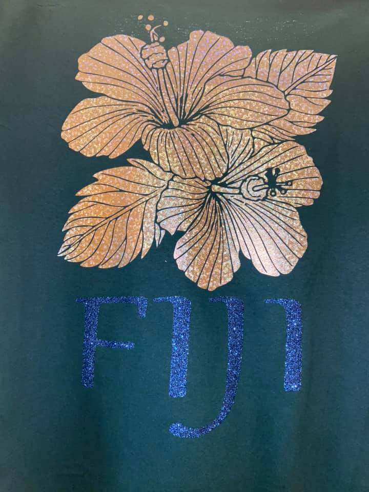 FIJI  SPARKLING HIBISCUS T SHIRT