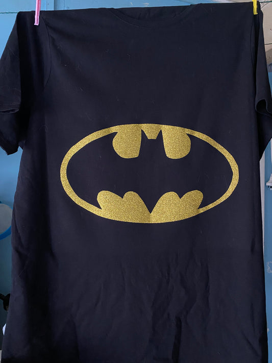 SPARKLIN GLITTER BATMAN T SHIRT