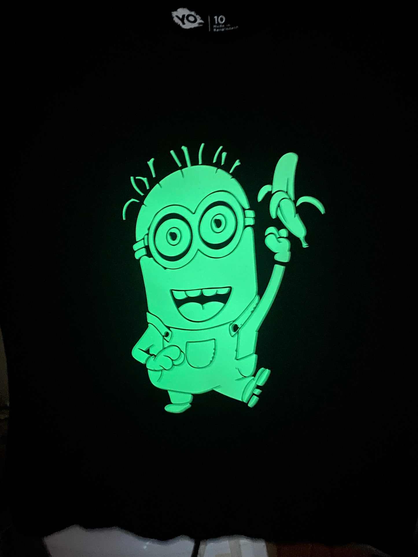 GLOW IN DARK MINIONS T SHIRT