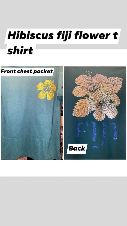 FIJI  SPARKLING HIBISCUS T SHIRT