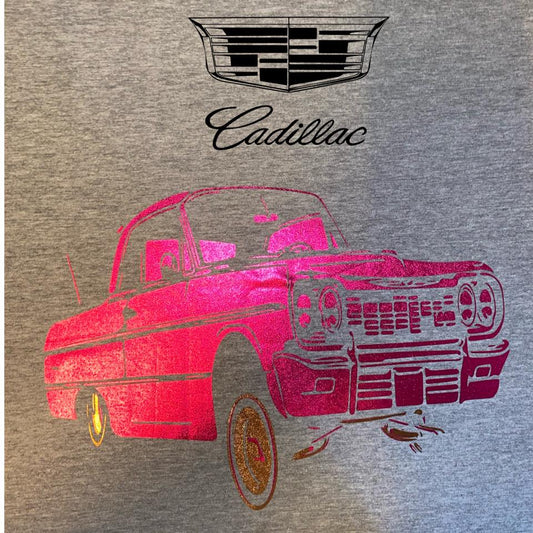 METALLIC PINK CADILAC T SHIRT